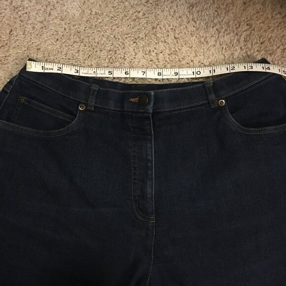 Vintage Allison Daley Stretchy Waist Mom Dark Blue Jeans - Picture 11 of 16